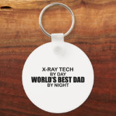 Porte-clés Meilleur papa du monde - X-Ray Tech (Recto)