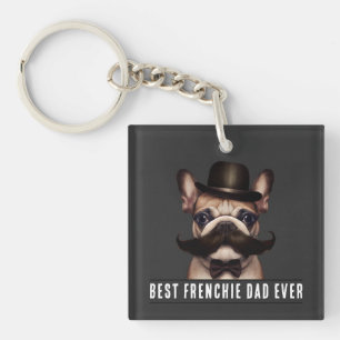 Porte-clés Meilleur papa Frenchie Ever French Bulldog