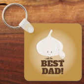 Porte-clés Meilleur papa Garlic | PORTE - CLÉ (Recto)