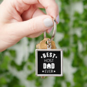 Porte-clés Meilleur papa hôte jamais heureux fête des pères i (main)
