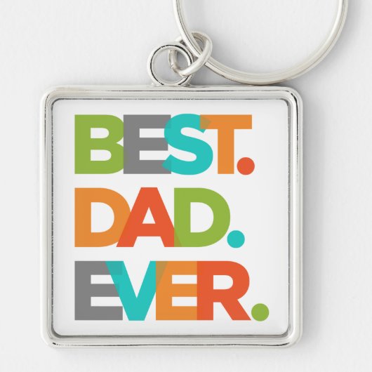 Porte-clés Meilleur papa jamais (Devant)