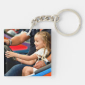 Porte-clés Meilleur papa jamais À damiers drapeaux Personnali (Dos)