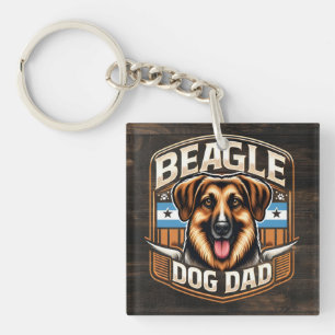 Porte-clés Meilleur Papa Jamais - Cadeau Personnel Chien Papa