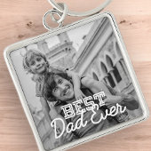 Porte-clés Meilleur Papa Jamais Cool Moderne Stitch Photo per