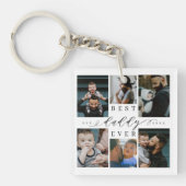 Porte-clés Meilleur papa jamais | Fête des pères 6 Collage ph (Devant)