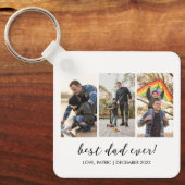 Porte-clés Meilleur papa jamais garder Multi Photo (Recto)
