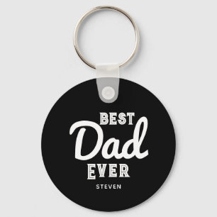 Porte-clés Meilleur papa Jamais Moderne Noir Blanc Personnali