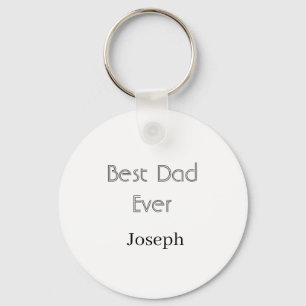 Porte-clés Meilleur papa jamais nom simple minimal fête des p