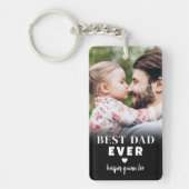 Porte-clés Meilleur papa jamais personnalisé photo (Devant)