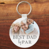 Porte-clés Meilleur Papa Par Photo (Verso)