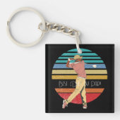 Porte-clés Meilleur Papa par Rainbow & Black  (Devant)