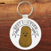 Porte-clés Meilleur Papa Patate (Recto)