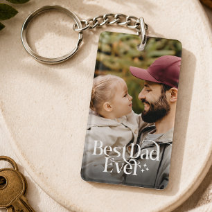 Porte-clés Meilleur Papa Personnalisé avec Photo