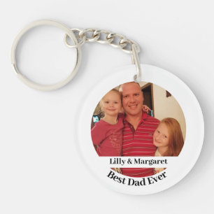 Porte-clés Meilleur papa photo Porte - clé
