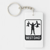 Porte-clés Meilleur papa - Porte - clé Fête des pères (Devant)