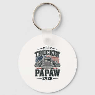 Porte-clés Meilleur Papaw de camionnage jamais Vintage vecteu