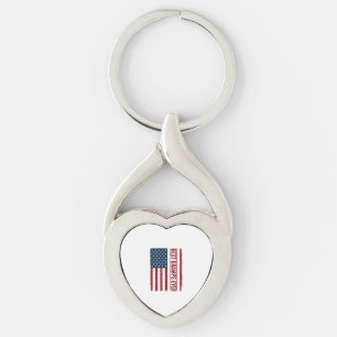Porte-clés Meilleur Papi Patriote Drapeau Vector Design_1