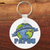 Porte-clés Meilleur Papou du monde (Recto)