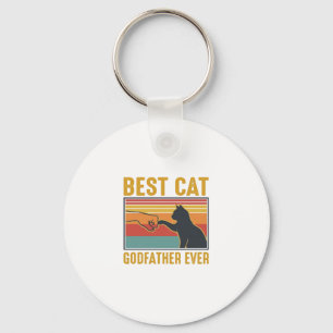 Porte-clés Meilleur Parrain de Chat de tous les temps Design 