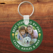 Porte-clés MEILLEUR PAS PAPA PAR PAR Photo Golfer Green (Recto)