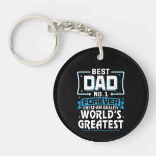 Porte-clés Meilleur Père Papa meilleur du monde No.1