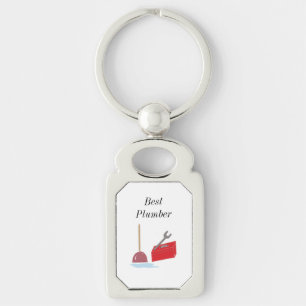 Porte-clés Meilleur plombier avec outils de plomberie
