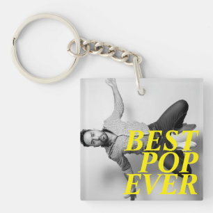 Porte-clés MEILLEUR POP JAMAIS   Fête des pères drôle