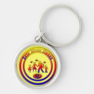 Porte-clés Meilleur prix de maman Rainbow Family