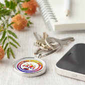 Porte-clés Meilleur prix de maman Rainbow Family (Côté)