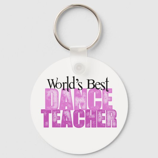 Porte-clés Meilleur professeur de danse du monde (Recto)