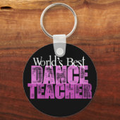 Porte-clés Meilleur professeur de danse du monde (Recto)