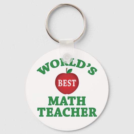 Porte-clés Meilleur professeur de mathématiques au monde (Recto)