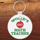Porte-clés Meilleur professeur de mathématiques au monde (Recto)
