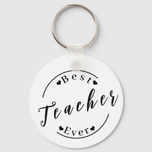 Porte-clés Meilleur professeur jamais (Recto)