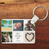 Porte-clés Meilleur script d'année encore Collage de 10 photo (Recto)