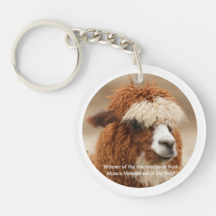 Porte-clés Meilleur Sourcil Unique d'Alpaca