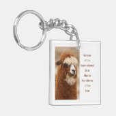 Porte-clés Meilleur Sourcil Unique d'Alpaca (Devant gauche)
