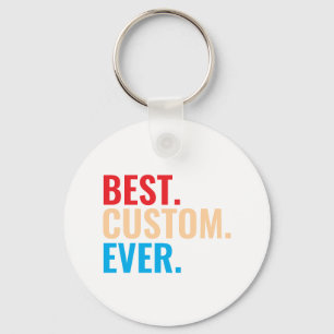 Porte-clés Meilleur texte vintage rétro Customisé personnalis