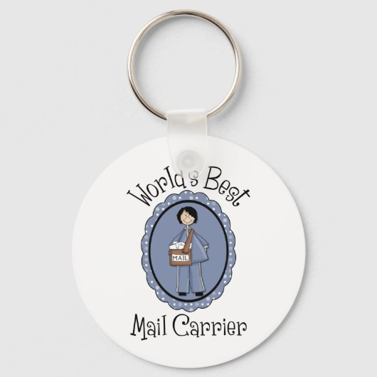 Porte-clés Meilleur transporteur de courrier au monde Cadeaux (Recto)