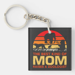 Porte-clés Meilleur type de maman Soulève un Zoologiste, Zool