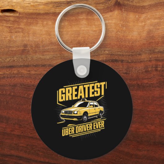 Porte-clés Meilleur Uber Driver Jamais Uber Driver Funny (Recto)