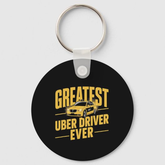 Porte-clés Meilleur Uber Driver Jamais Uber Driver Funny 1 (Recto)