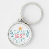 Porte-clés Meilleure acrylique maman au monde (Devant)