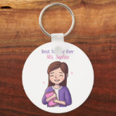 Porte-clés Meilleure appréciation de l'enseignant toujours pe (Recto)