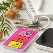 Porte-clés Meilleure clé de nom de table périodique (Devant droit)