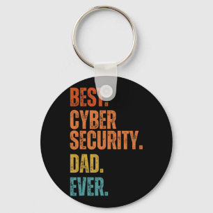 Porte-clés Meilleure Cybersécurité papa jamais Cybersécurité