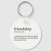 Porte-clés Meilleure définition d'amitié pour les amis (Recto)