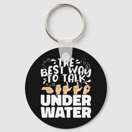 Porte-clés Meilleure façon de parler ASL Signe Américain sous (Recto)