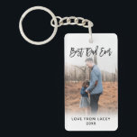 Porte-clés Meilleure Fête des pères papa jamais personnalisée<br><div class="desc">Garder un cadeau pour la Fête des pères</div>