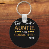 Porte-clés Meilleure Freakin' Tante Et Godmère Jamais Lepard (Recto)